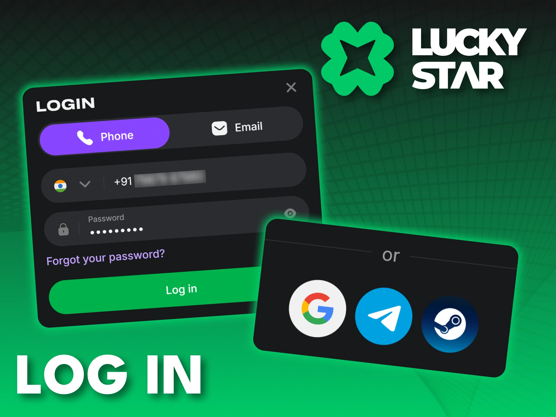 Log in to the Lucky Star app and never miss a win.