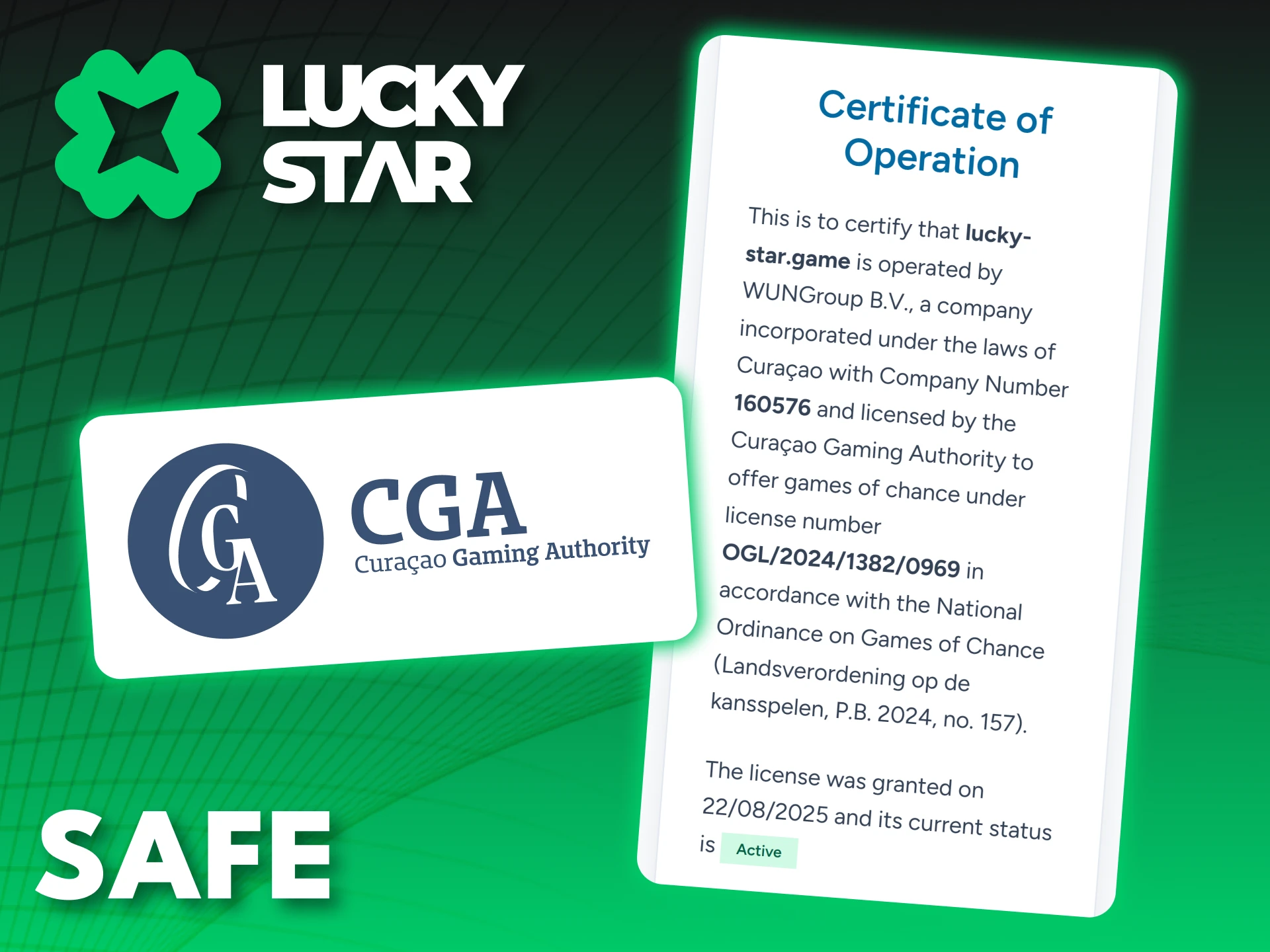 Protect your data and play safely with the Lucky Star mobile app.