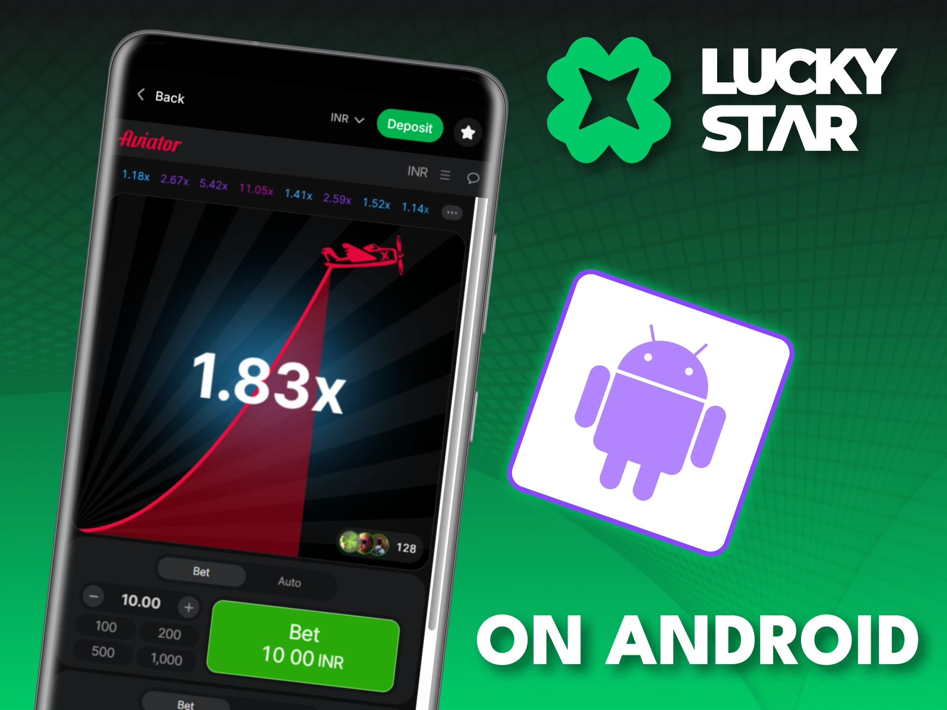 Get the Lucky Star Aviator app for Android and start playing.