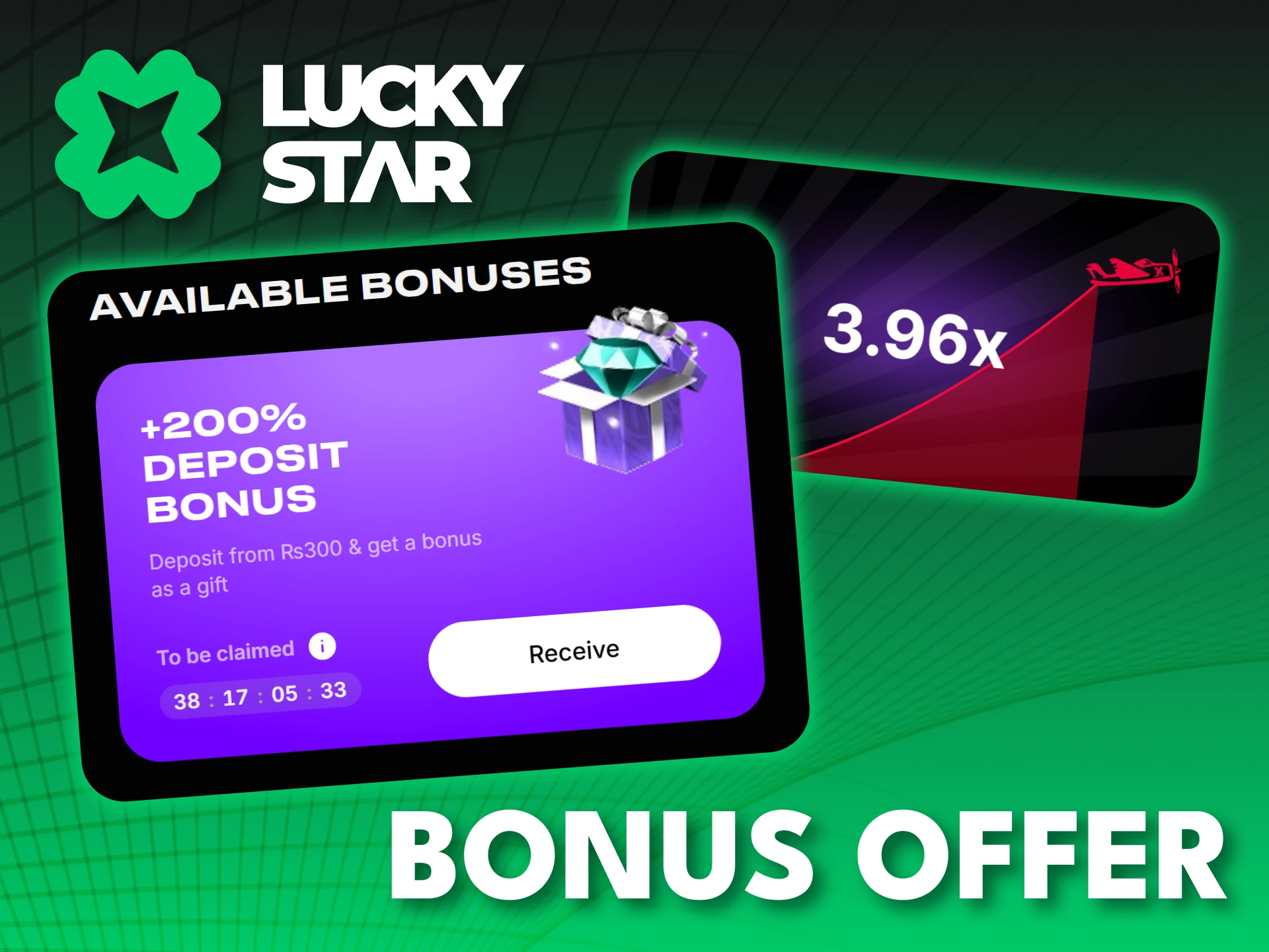 Activate your special Aviator bonus at Lucky Star right now.