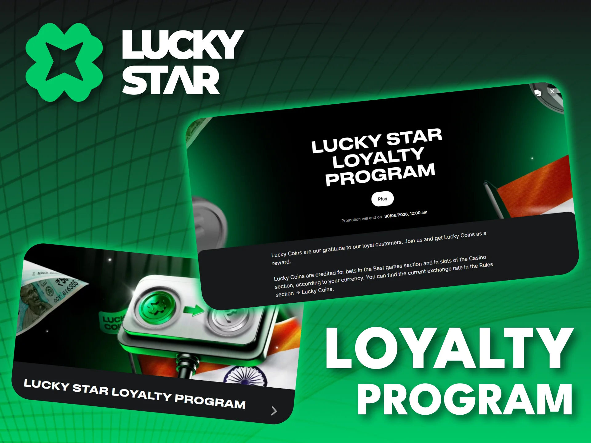 Level up your play with Lucky Star loyalty promotions.