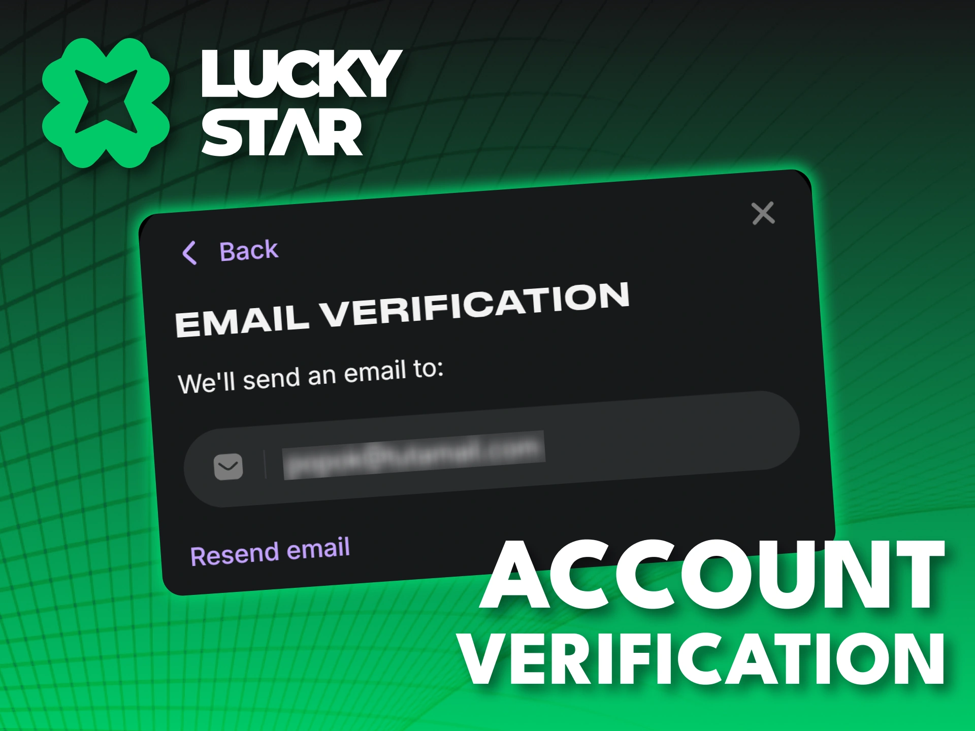 Complete your Lucky Star verification for full account access.