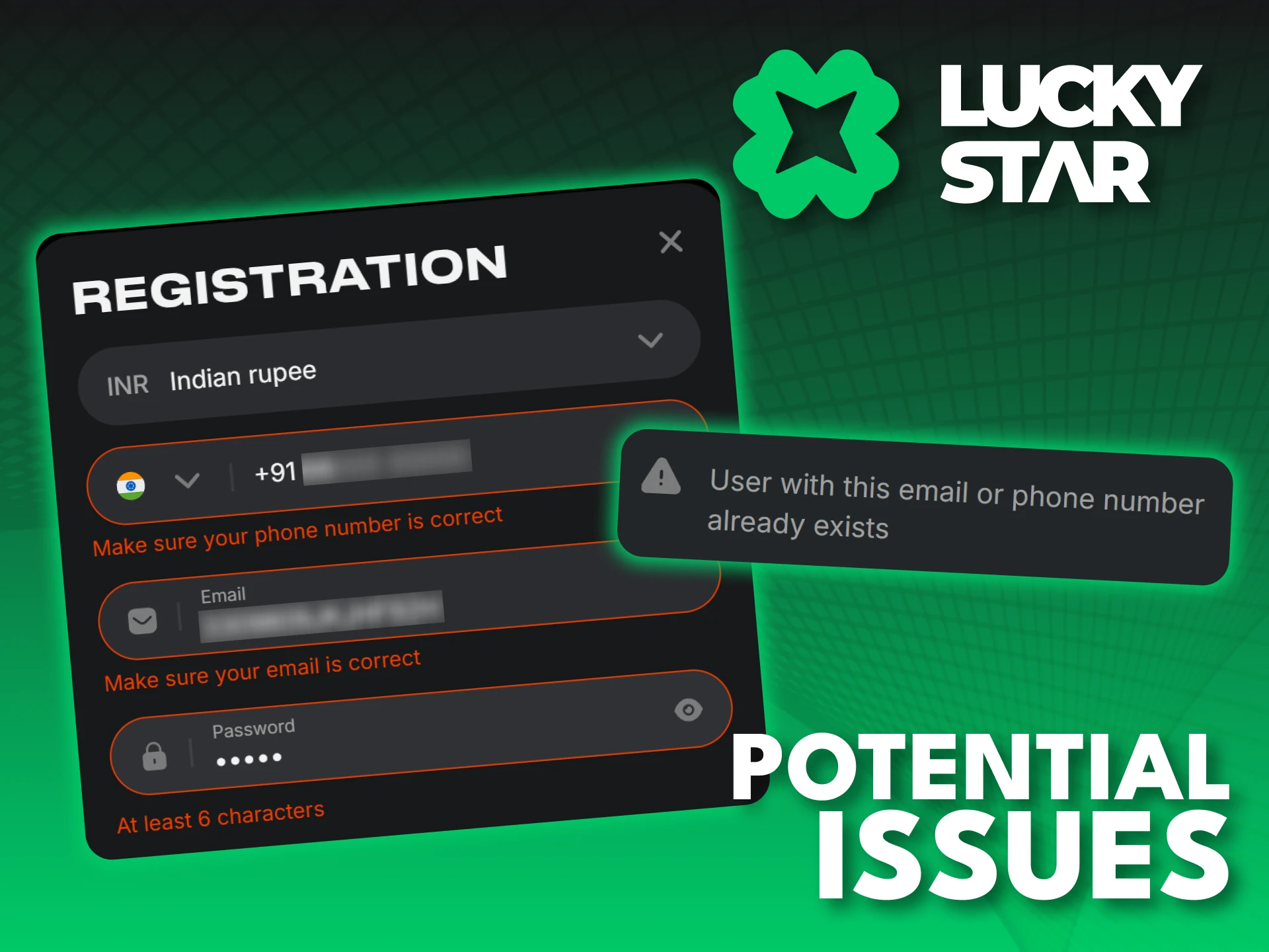Resolve any login issues and stay in the game at Lucky Star.