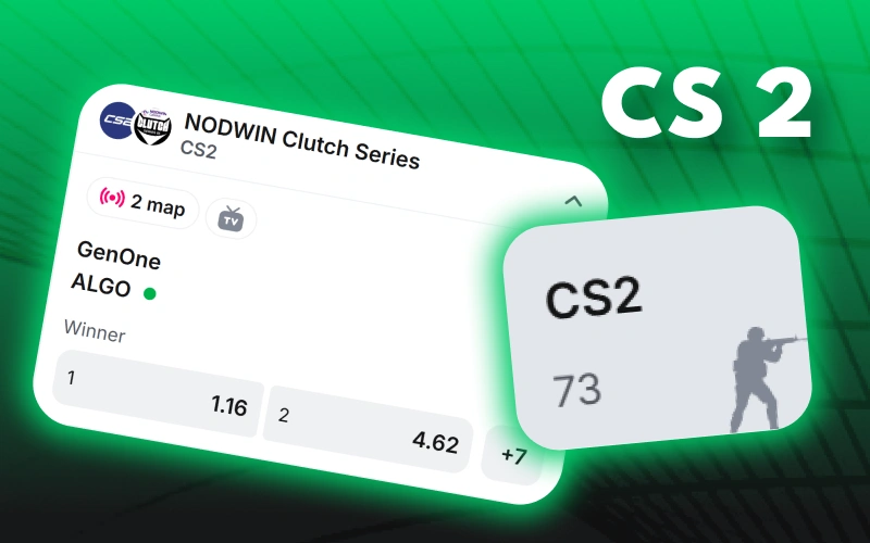Bet on Counter-Strike 2 matches with competitive odds at Lucky Star.