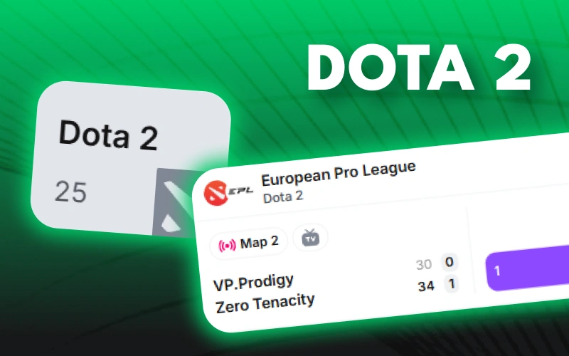 Follow Dota 2 tournaments and place your winning bets on Lucky Star.