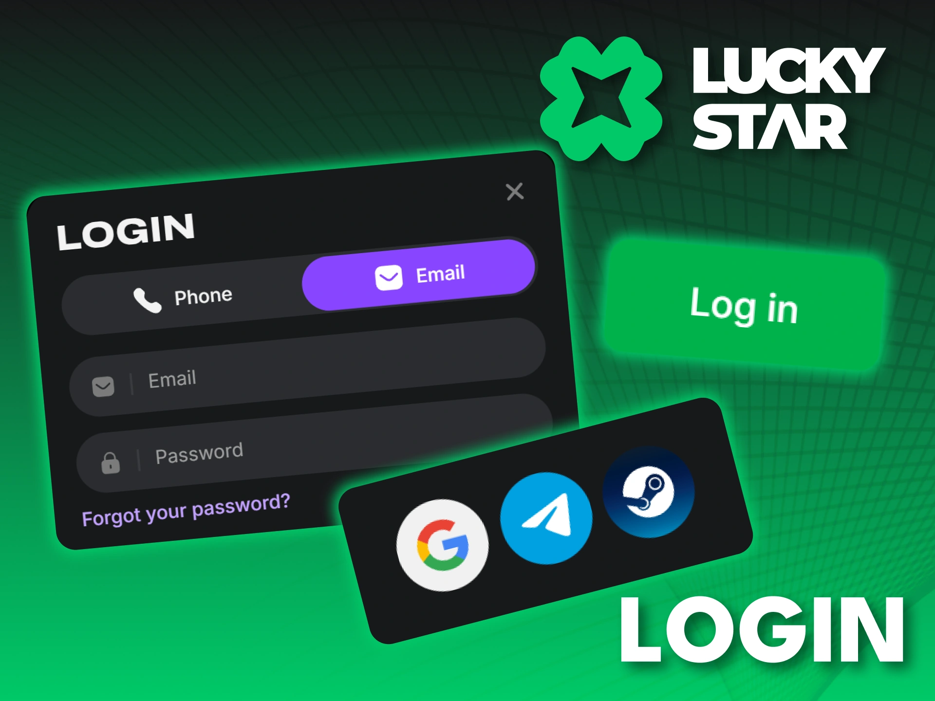 Visit the Lucky Star login page and enter the world of luck.