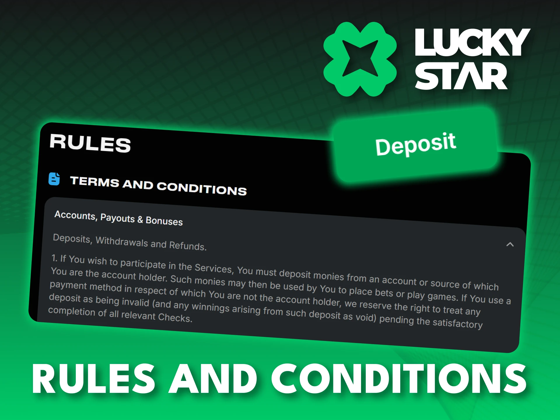Check the Lucky Star payment rules for a smooth experience.