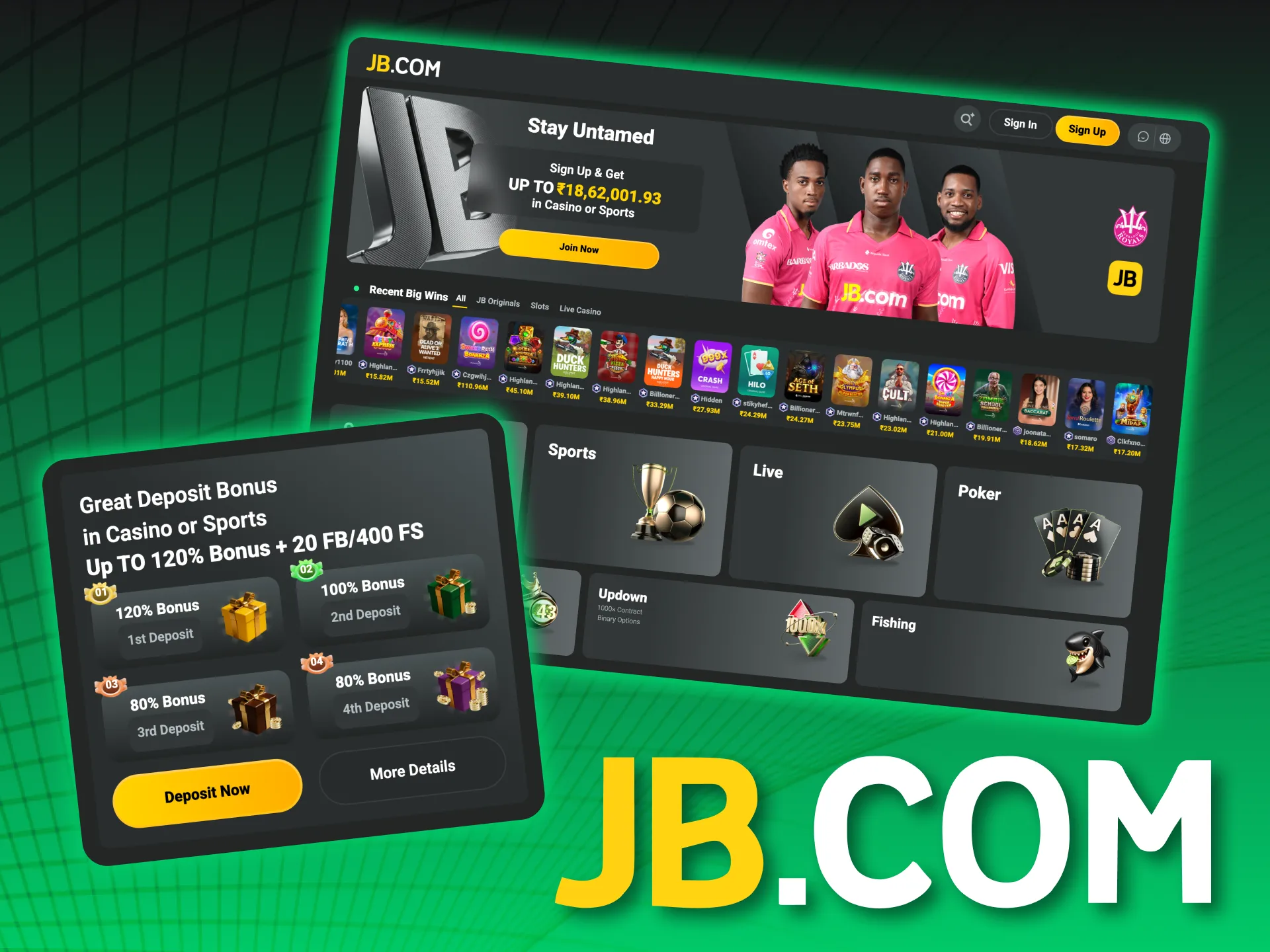 Discover JB Casino and enjoy thousands of games with generous bonuses for new players.