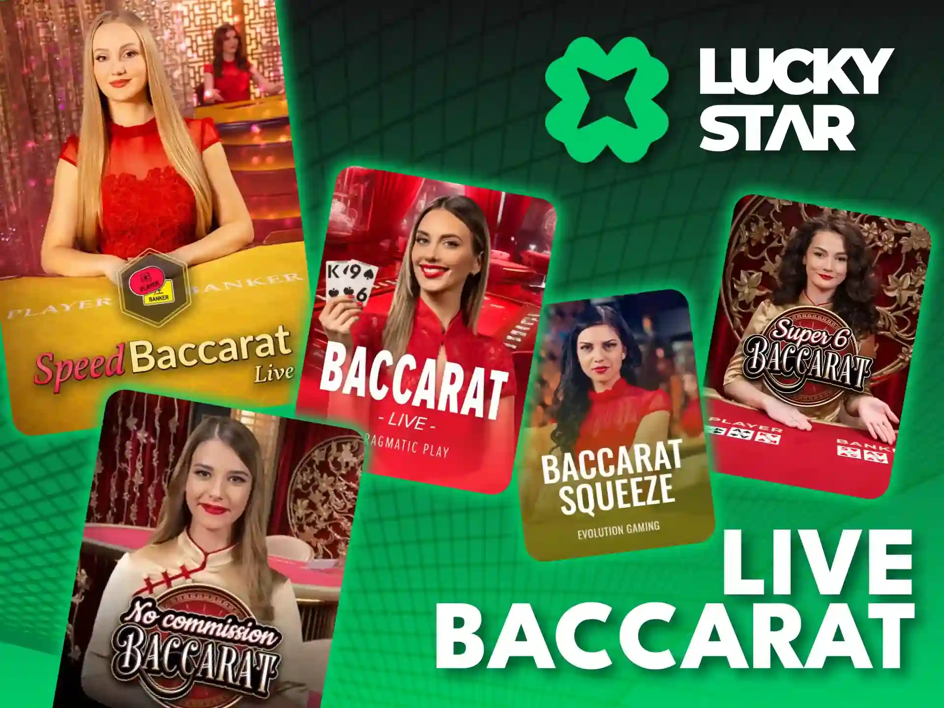 Enjoy high return live baccarat tables inside official Lucky Star.