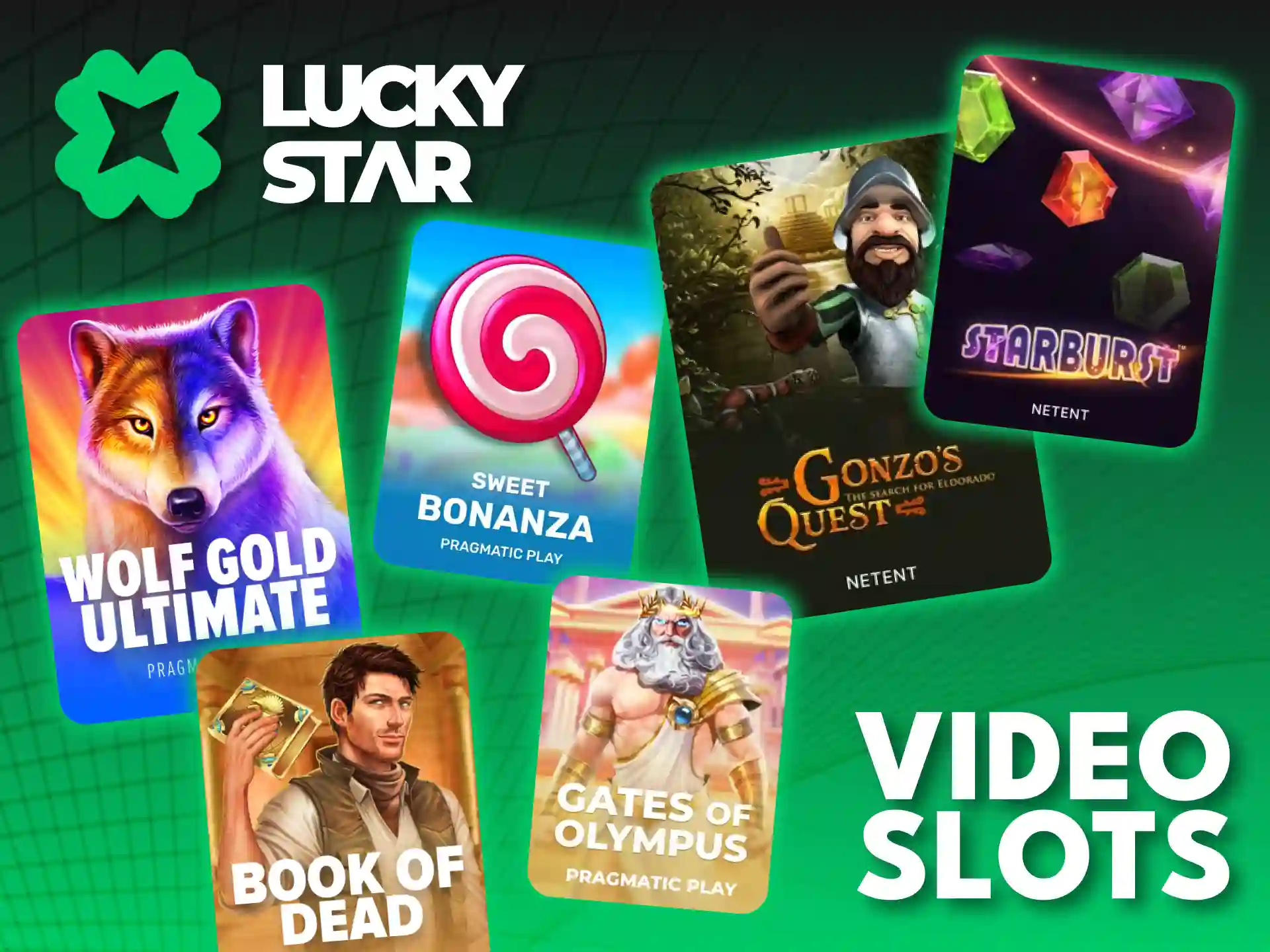Play the best immersive video slots at official Lucky Star casino.