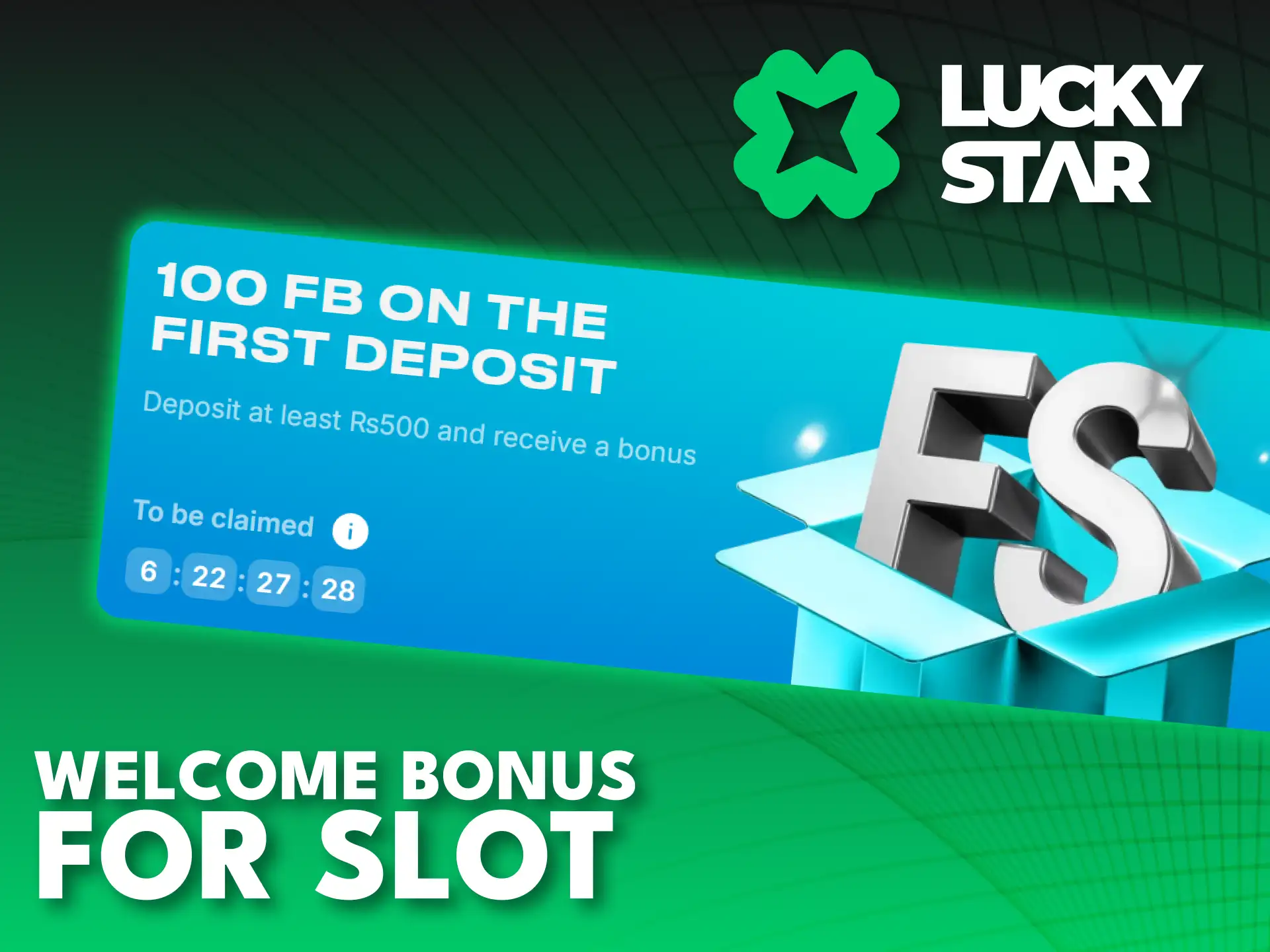 Claim your generous slots welcome offer on official Lucky Star.